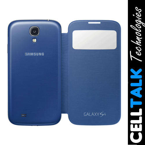 Samsung Galaxy S4 Mini i9190 S View Flip Cover BLUE